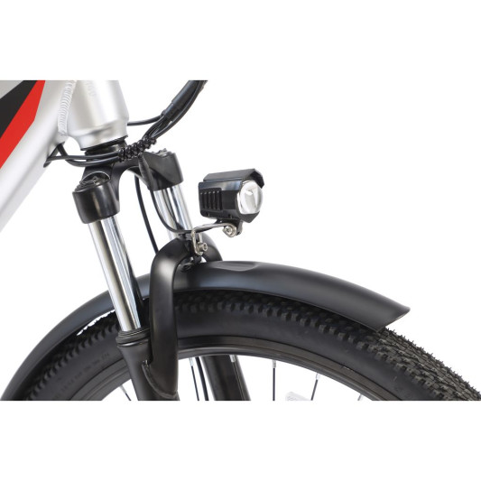 Электровелосипед WHITE SIBERIA CAMRY LIGHT 500W (матовый серебристый)