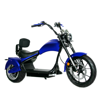 Электрический скутер Ikingi Chopper синий