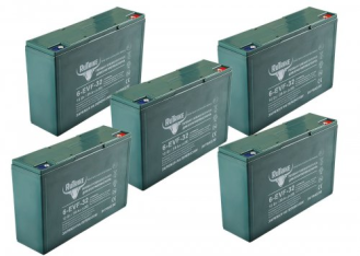 Комплект тяговых аккумуляторов RuTrike 6-EVF-32 (60V32A/H C3)